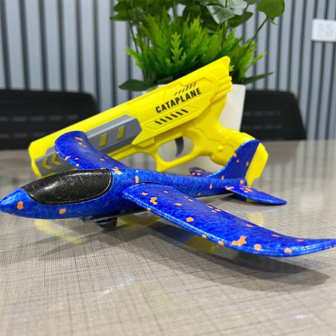 2-in-1 Airplane Launcher Toy Gun For Kids