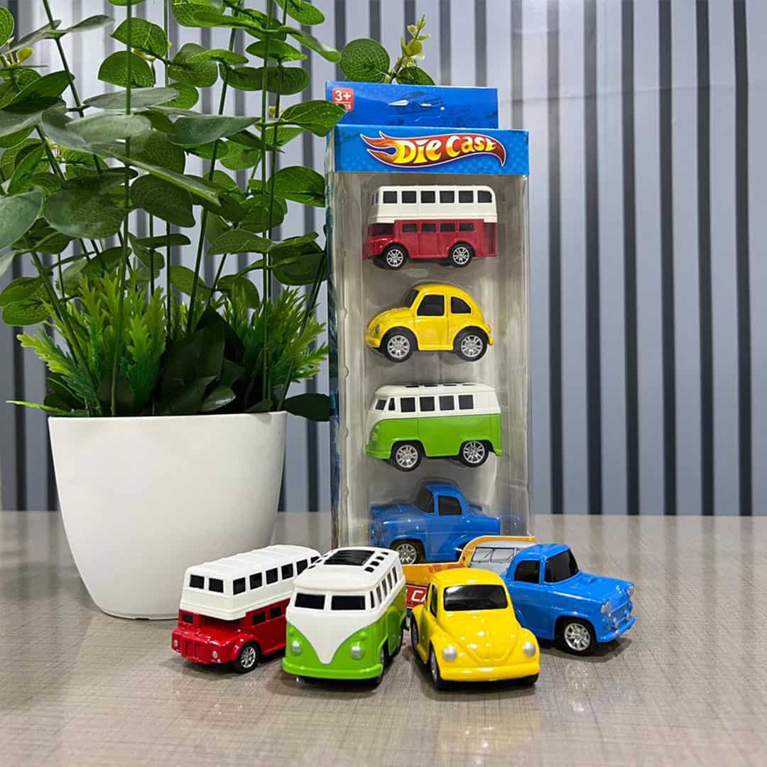4pcs Auto Die-cast metal Car Set