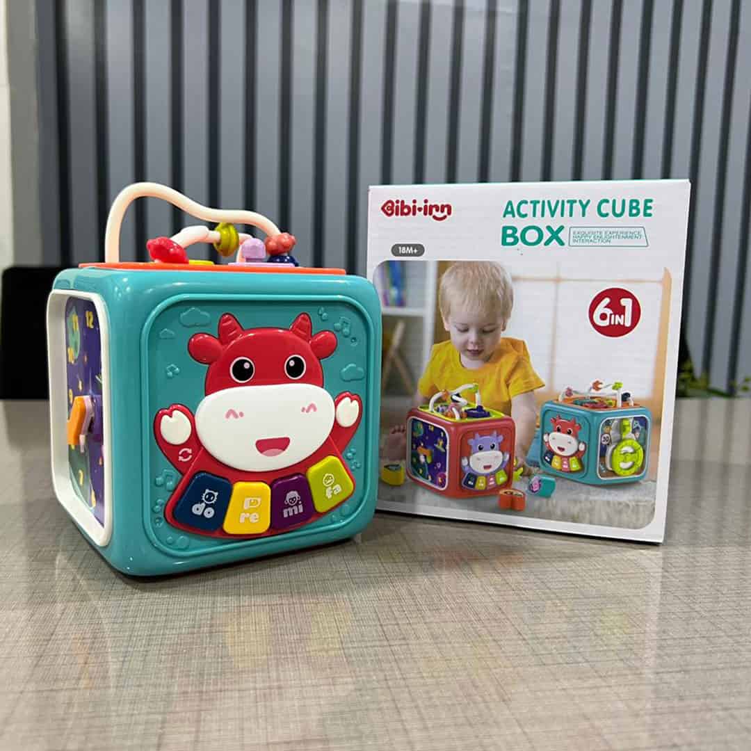 Activity Cube Box 6 in 1 For Toddlers