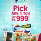 Pick Any Toy – Rs.999 Deal - The Kids World