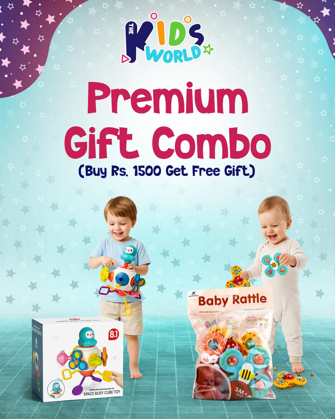 Premium Gift Combo – Free Gift on Purchase of Rs.1500 - The Kids World